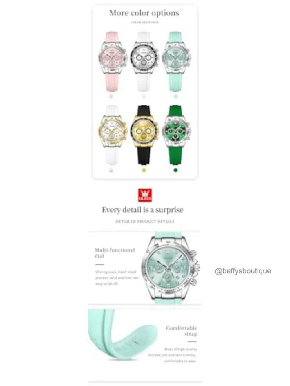 Luxury Diamond Stainless Steel Bracelet Women's Watch Waterproof Chronograph